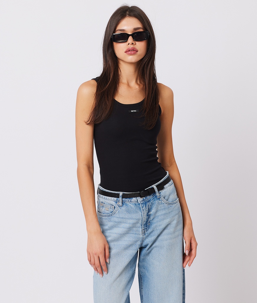 Ina Tank Top, Black