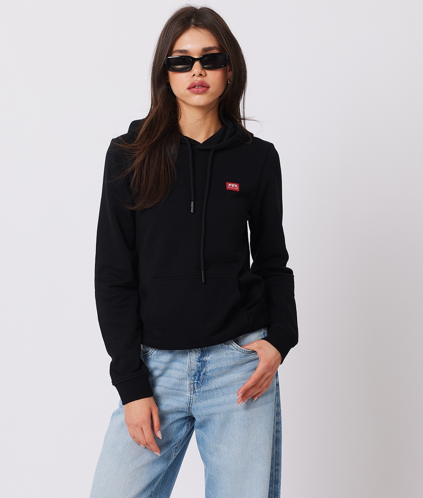 RR Original W Hoodie Jogging Top, Black