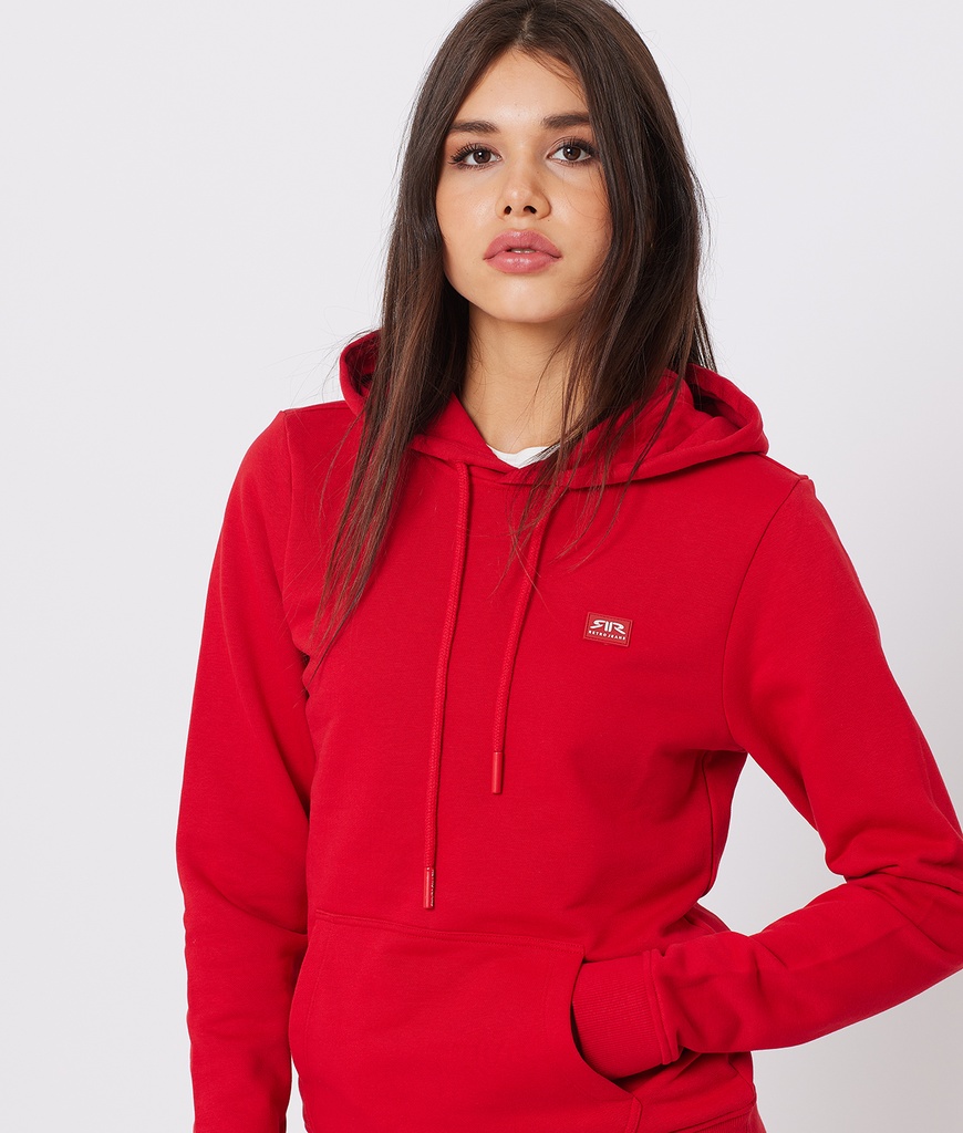 RR Original W Hoodie Jogging Top, Red