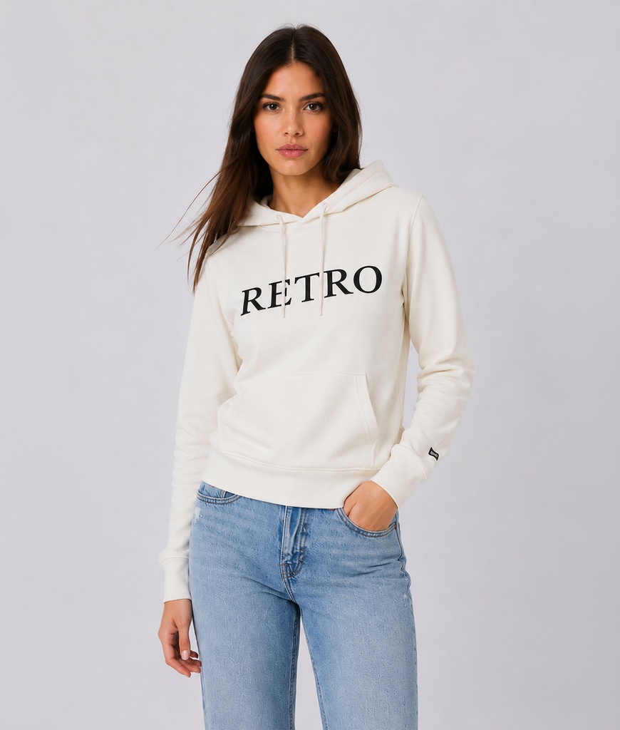 Joy Hoodie Jogging Top, Off White