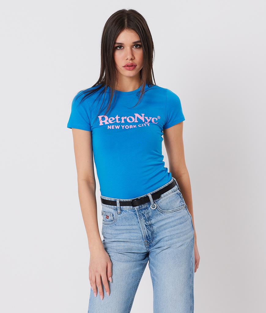 Ellie T-Shirt, Neon Blue