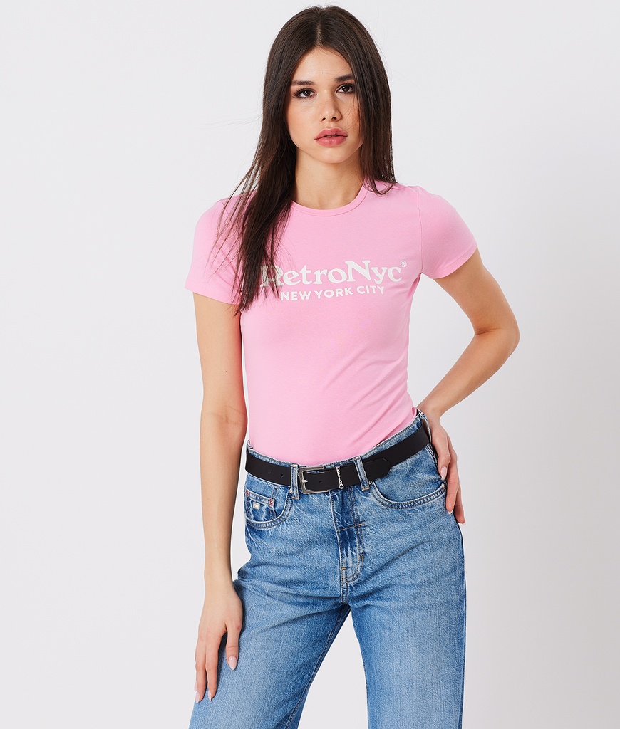 Ellie T-Shirt, Neon Pink