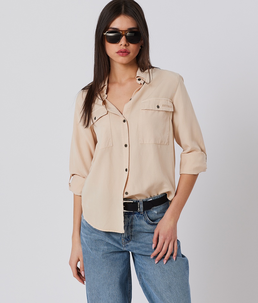 Sofia Blouse, Beige