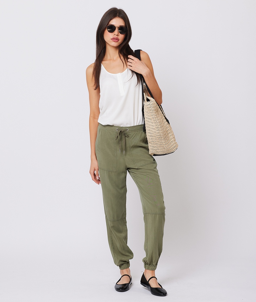 Sofia Woven Pants, Khaki