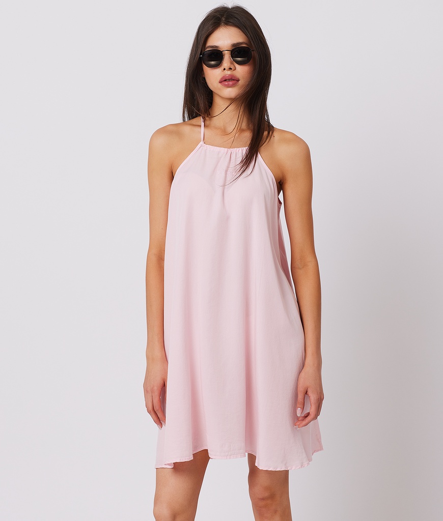 Summer Woven Dress, Light Pink