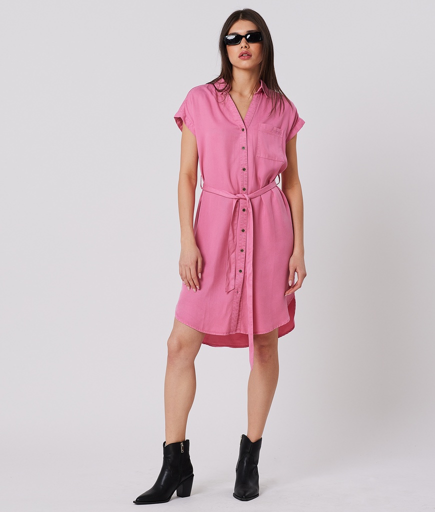 Sarah Woven Dress, Pink