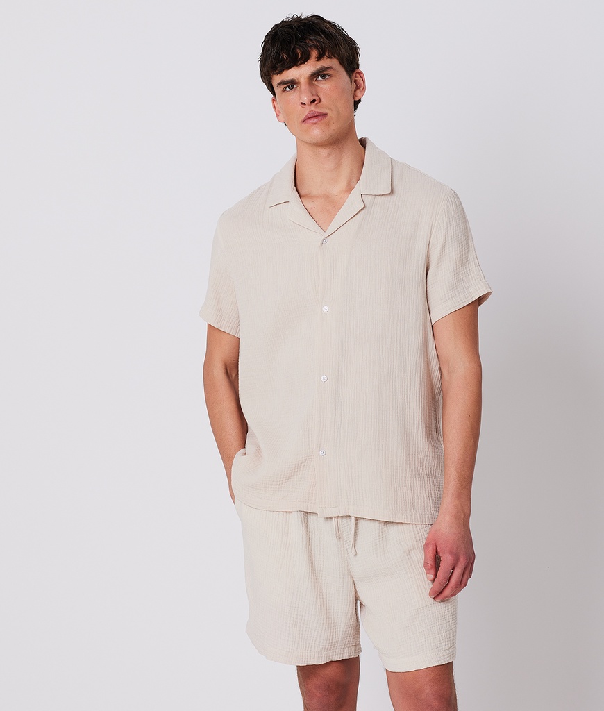 Mason Short Sleeves Shirt, Sand