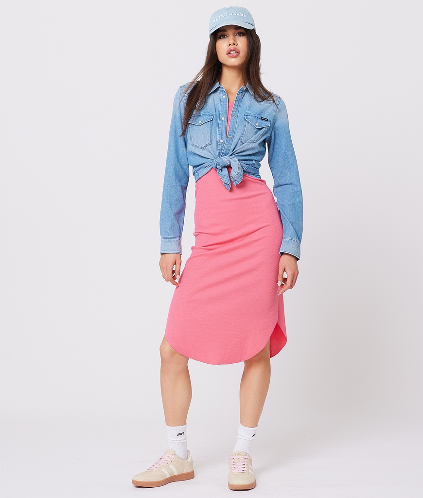 Elena Midi Woven Dress, Pink