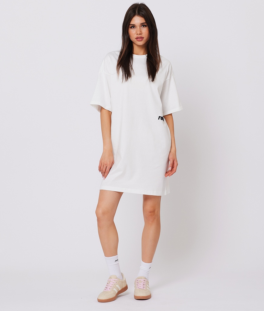 Janet Jersey Dress, White