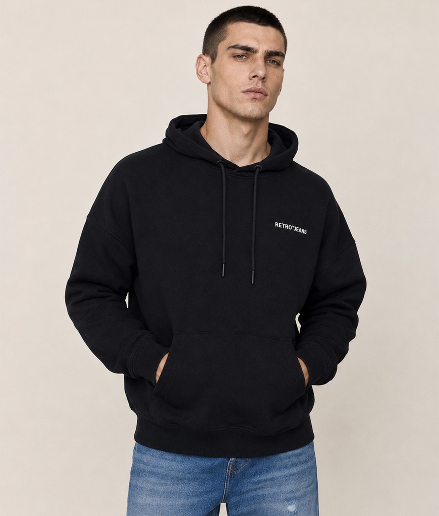 Ken Hoodie Jogging Top, Black