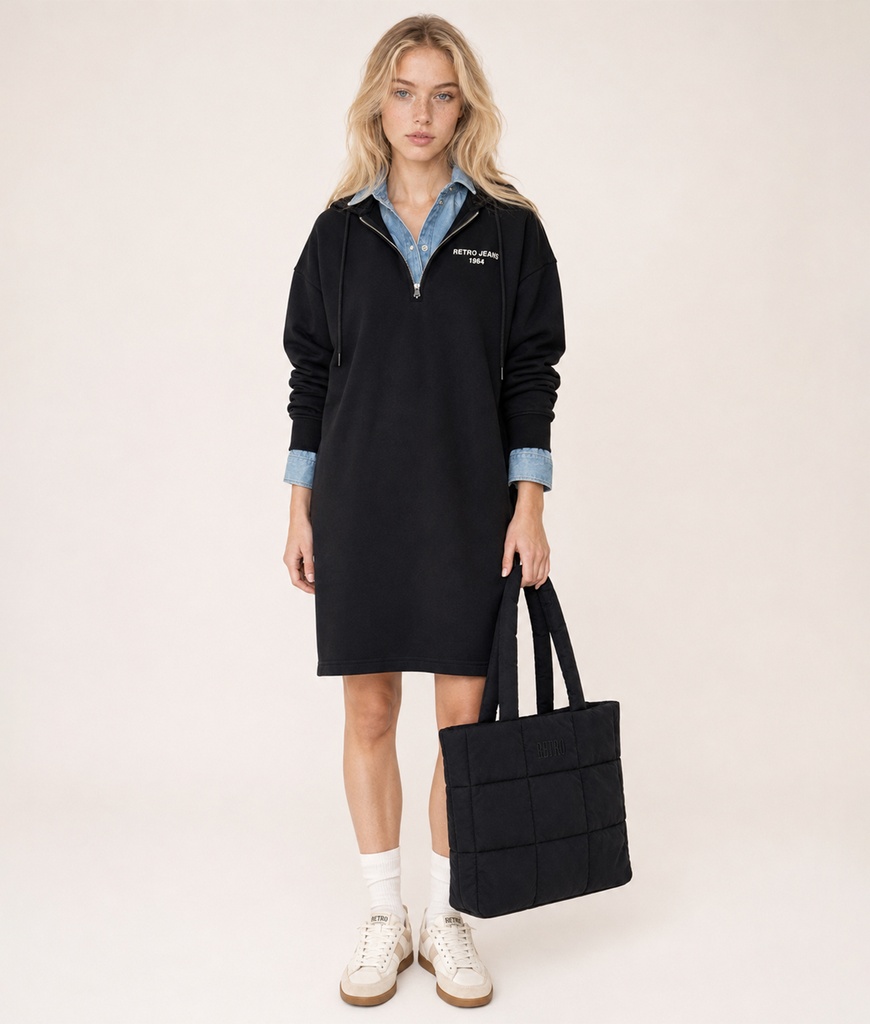 Tracy Jogging Dress, Black