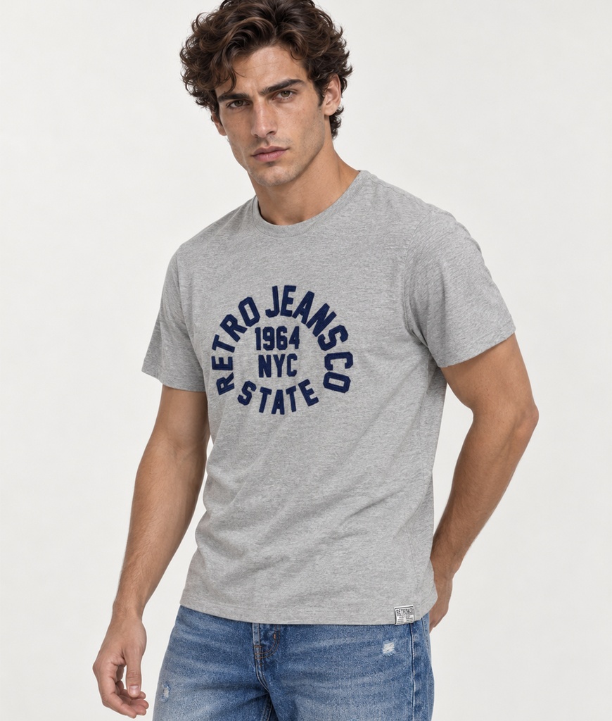 Marco T-Shirt, Grey Melange