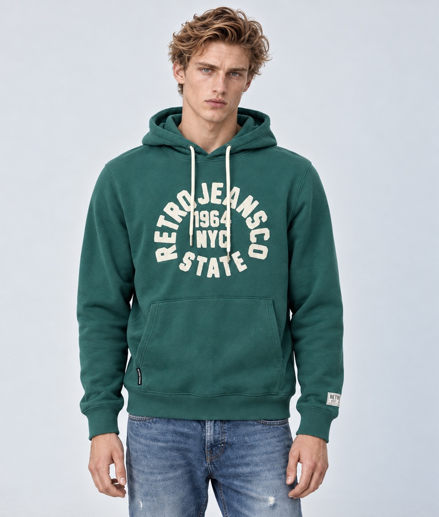 Marco Hoodie Jogging Top, Green