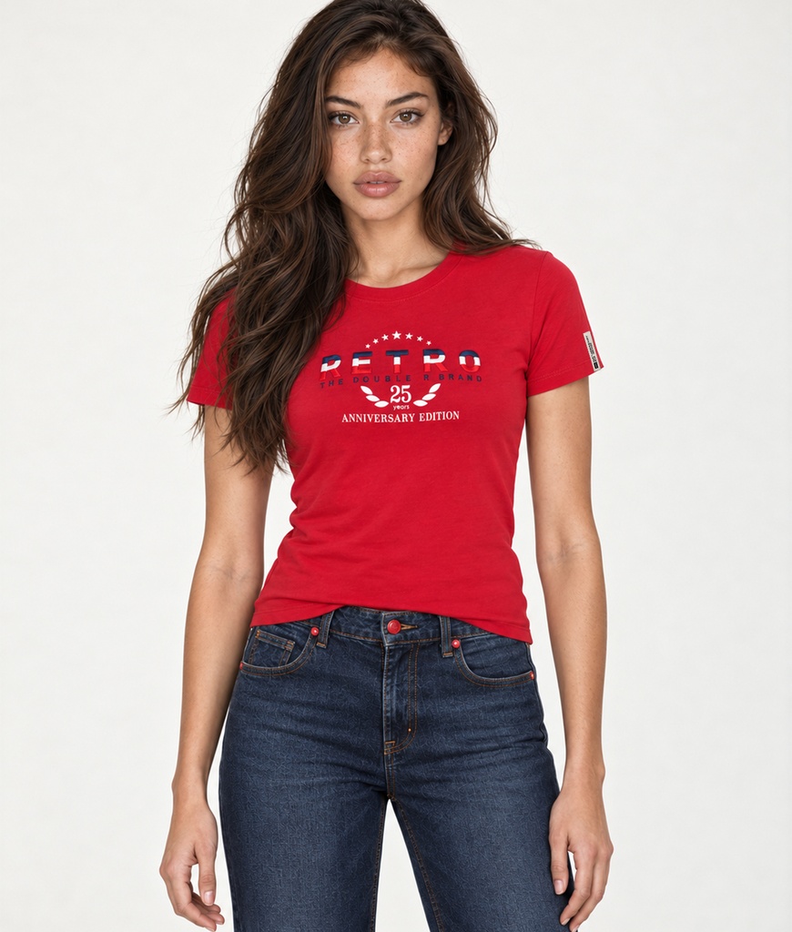 Anniversary W T-Shirt, Red