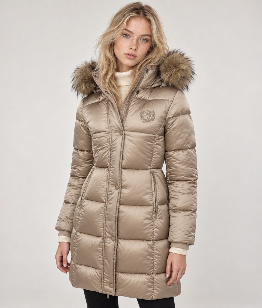 Ruth Long Jacket, Beige