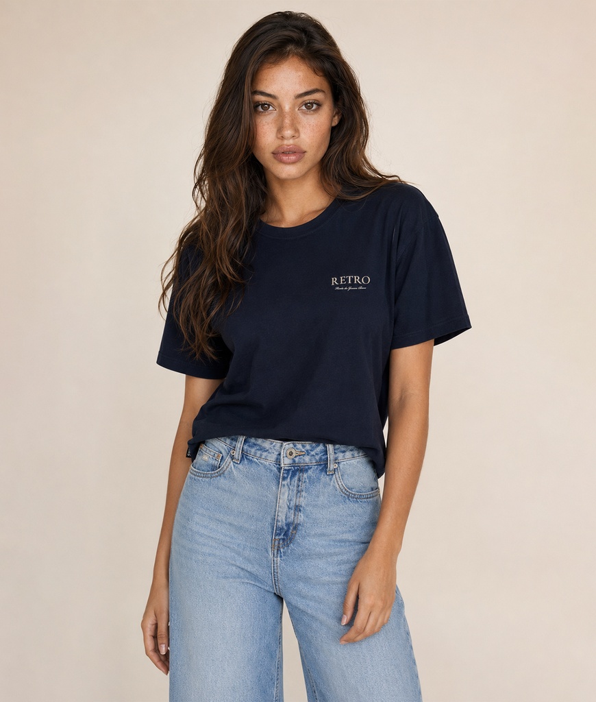 Madelyn Loose T-Shirt, Dark Blue