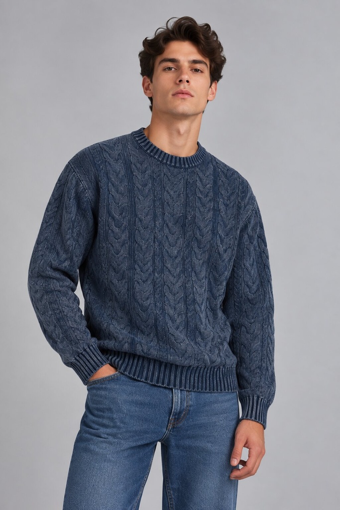 Nigel Sweater, Dark Blue