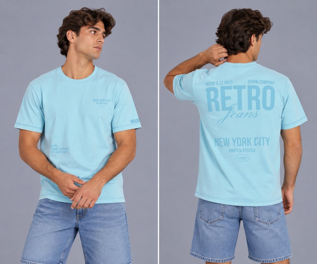 Rod T-Shirt, Light Blue