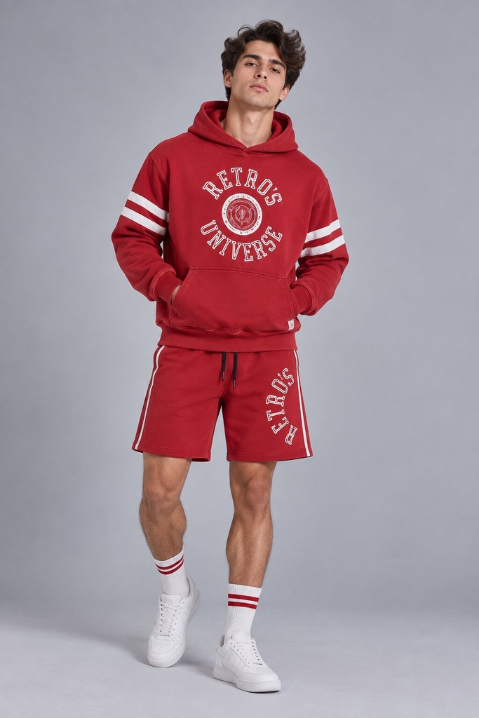 Tiger Jogging Shorts, Red
