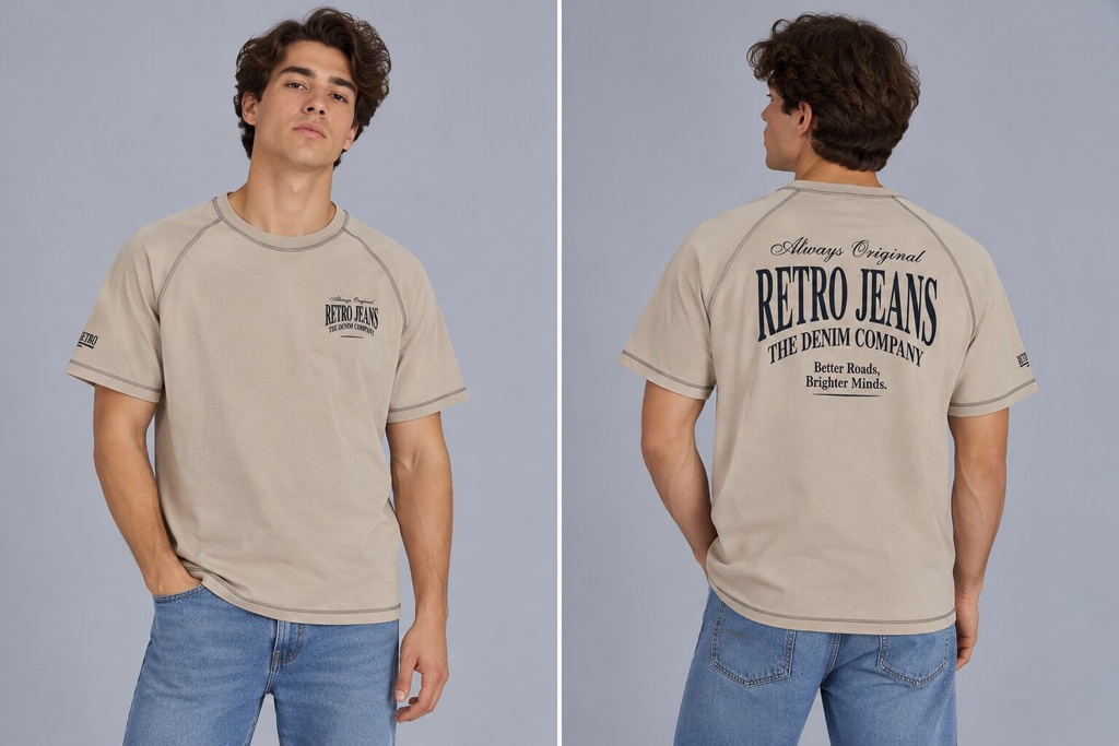 Zayden T-Shirt, Beige
