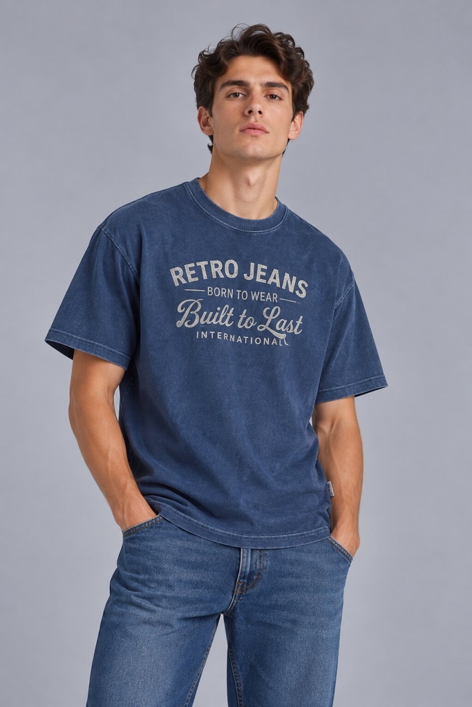 Calder T-Shirt, Blue Indigo
