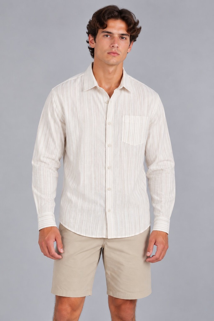 Alba Shirt, Ecru