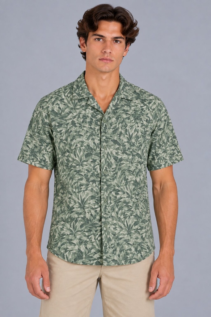 Mirage Short Sleeves Shirt, Green