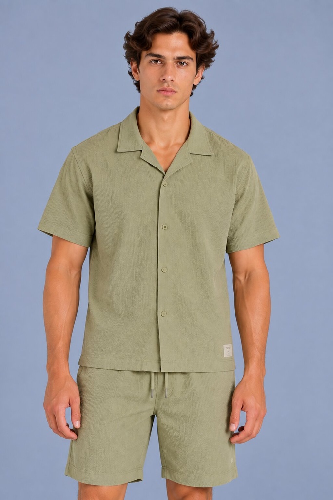 Toscana Short Sleeves Shirt, Light Khaki