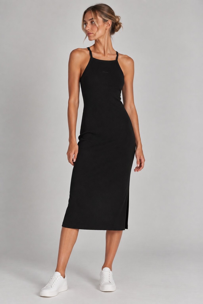 Oaklynn Midi Jersey Dress, Black