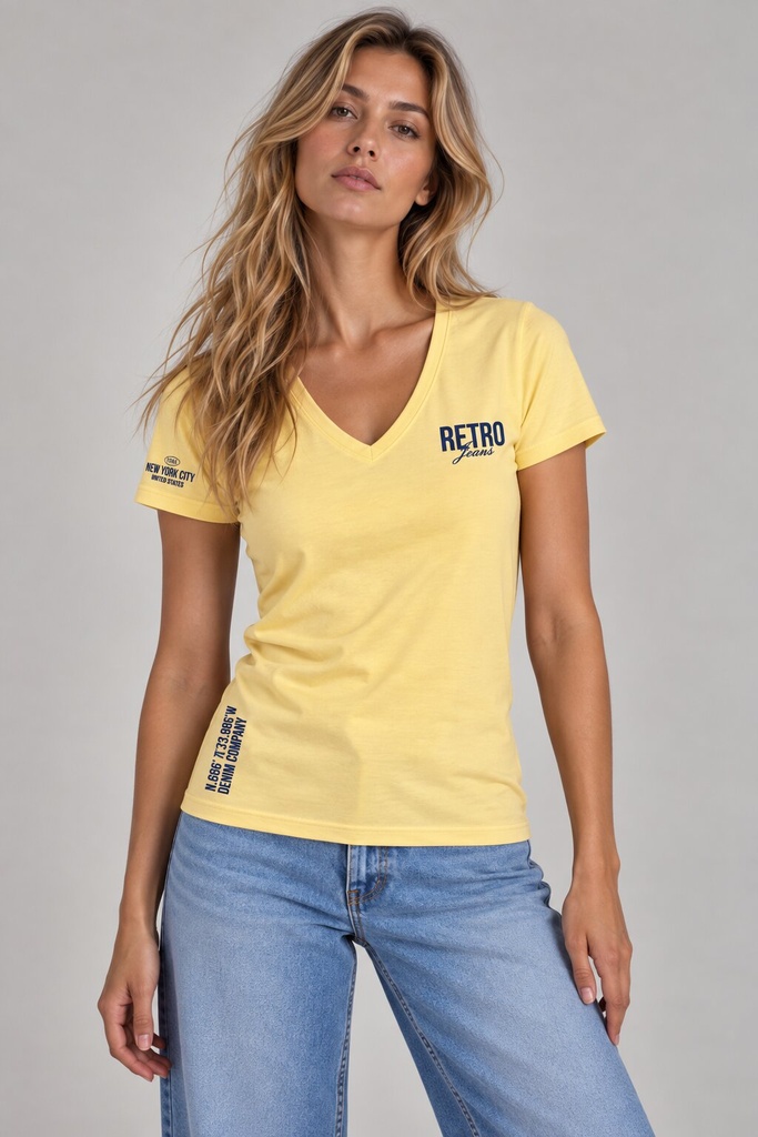 Kendall V T-Shirt, Yellow