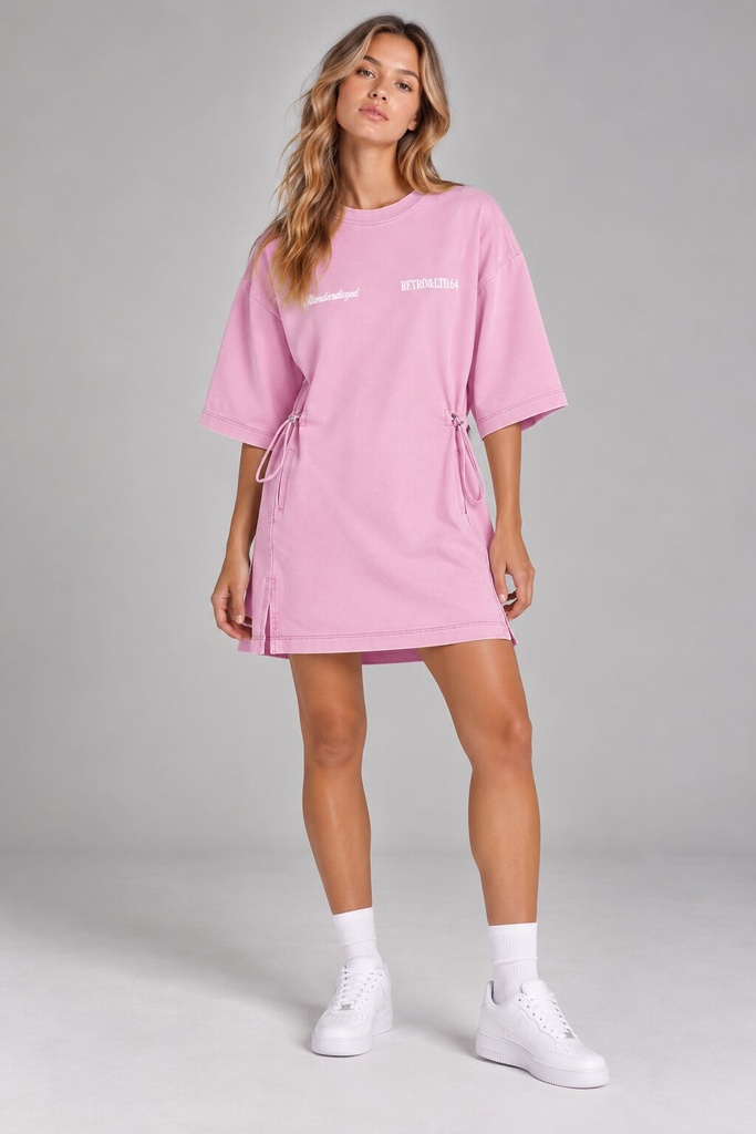 Kylie Jersey Dress, Light Pink