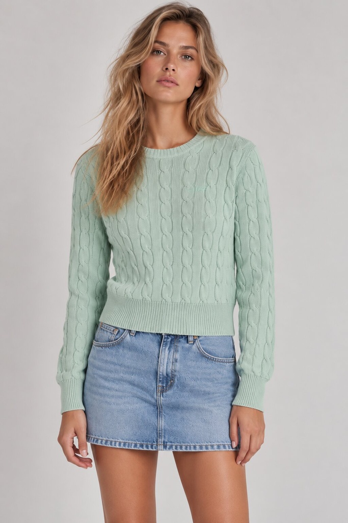 Rosalind Sweater, Neon Mint