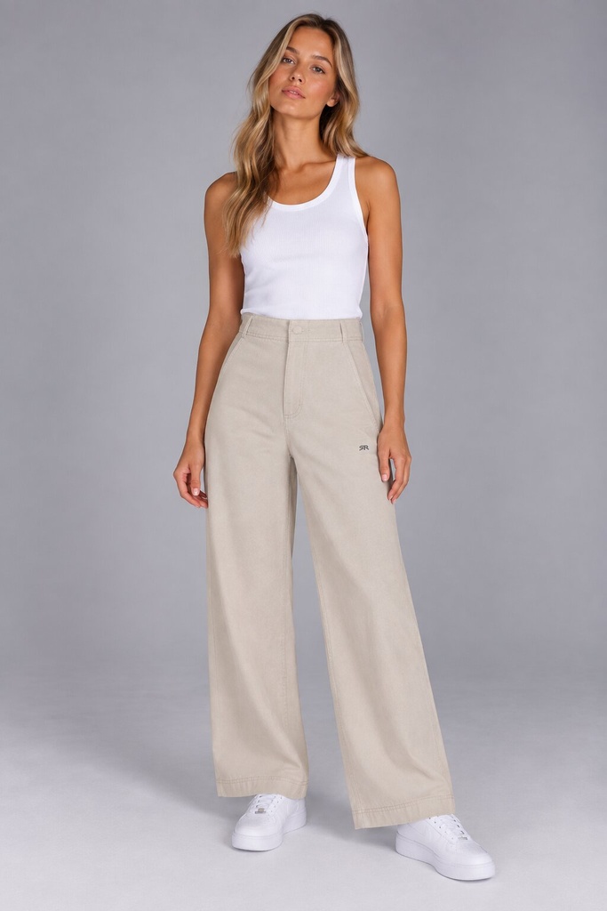Penelope Woven Pants, Beige