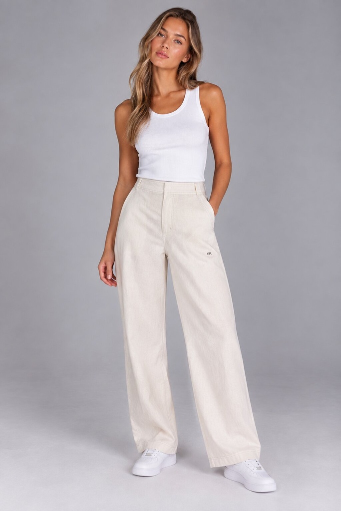 Penelope Woven Pants, Off White