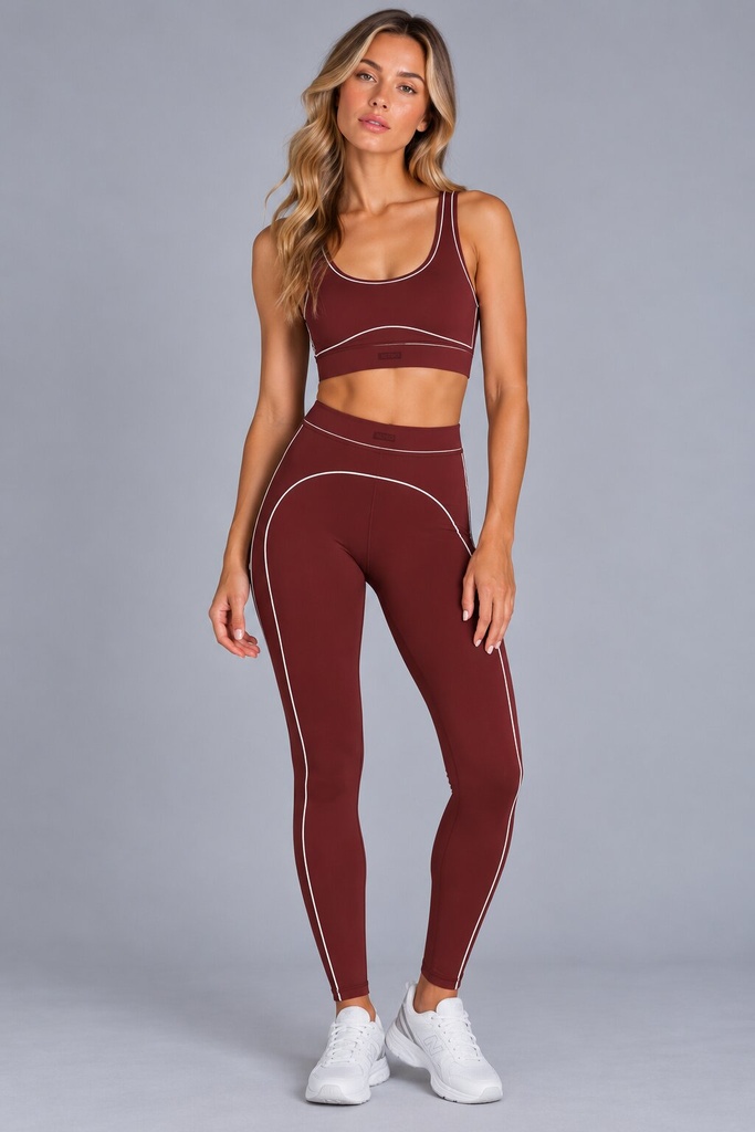 Yoga Leggings, Bordeaux