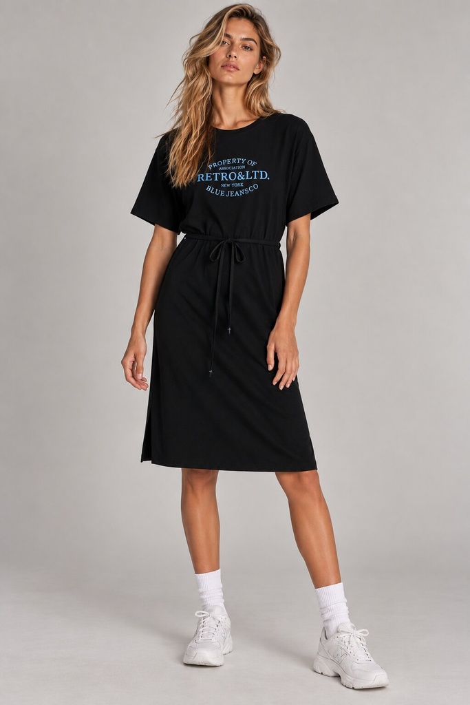 Freya Jersey Dress, Black