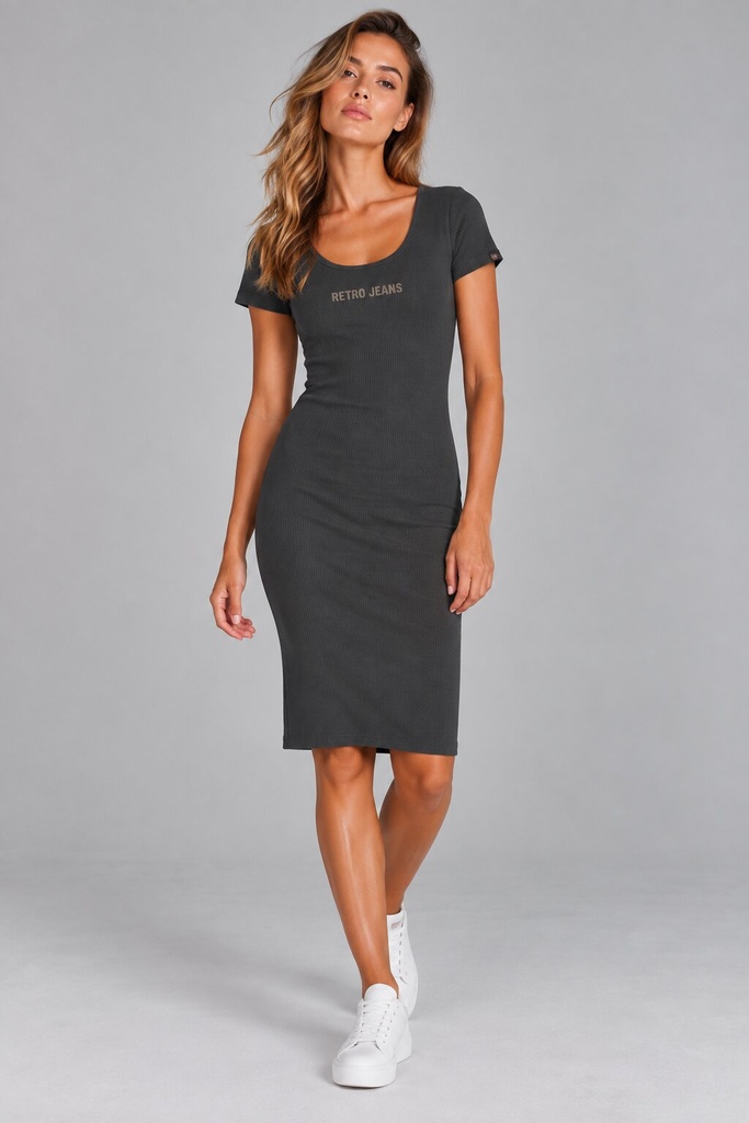 Freya Knitted Dress, Phantom