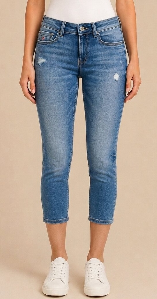 Lucy Capri Denim Pants, W0518