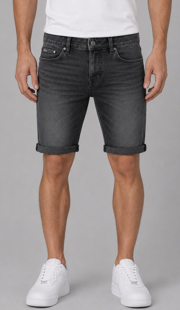 Stud Denim Shorts, W0130