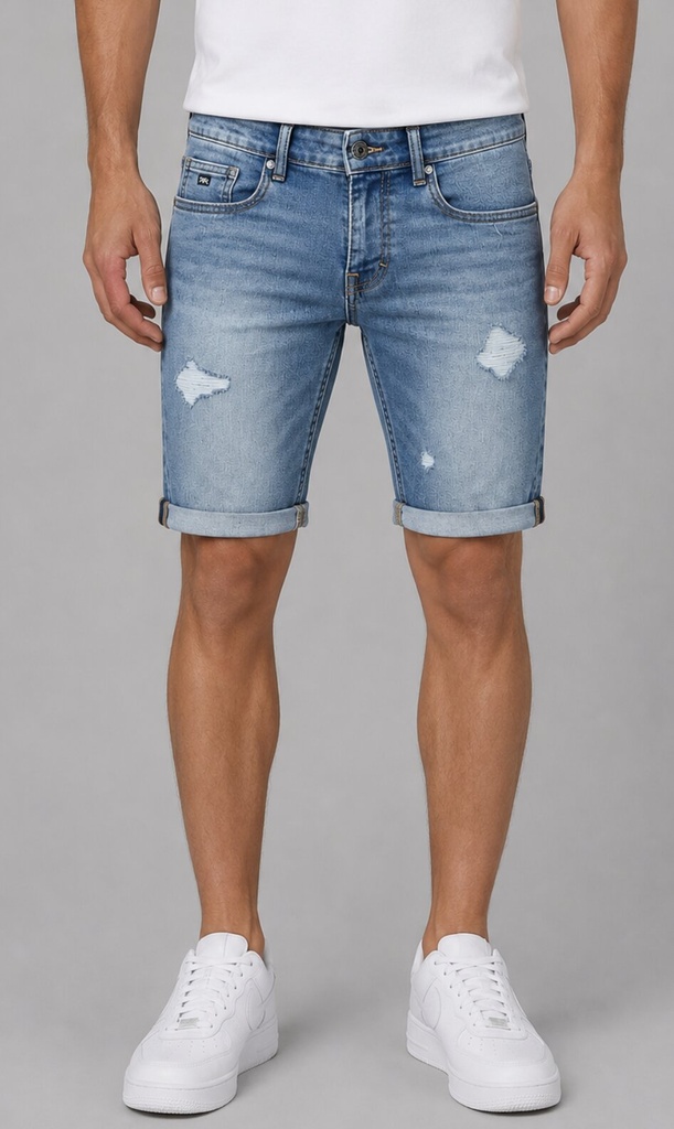 Stud Denim Shorts, W0556