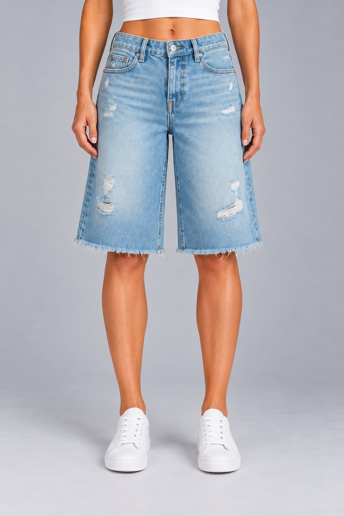 Dakota Bermuda Denim Shorts, W0231