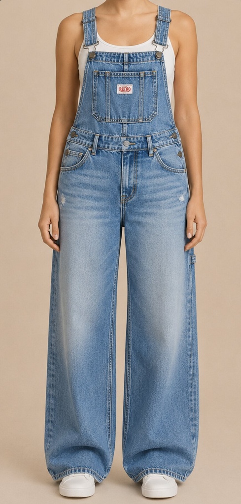 Dakota Long Denim Overall, W0505