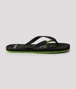 Surfboard 22 Design Flip-Flops, Black
