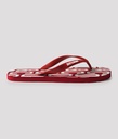 Surfboard 22 Print Flip-Flops, Red
