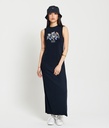 Adelina Midi Jersey Dress, Black