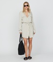 Eileen Shirt Jersey Dress, Beige