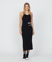 Farah Midi Jersey Dress, Black