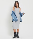 Giulia Jersey Dress, Grey Melange
