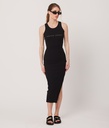 Gwen Tank Midi Jersey Dress, Black