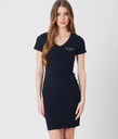 Leona Mini Jersey Dress, Dark Blue